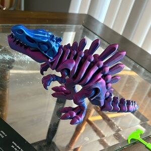 Purple and Blue Reptile Skeleton Toy